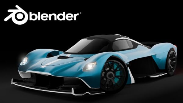 图片[1]-【ai精翻】BLENDER：适合初学者的低多边形阿斯顿马丁 Valkyrie 3D 汽车建模-土狗cg资源站
