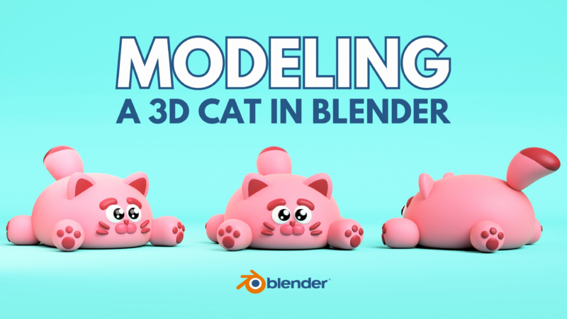 【ai精翻】使用 Blender 3D 创建您的第一个 3D 猫角色-土狗cg资源站