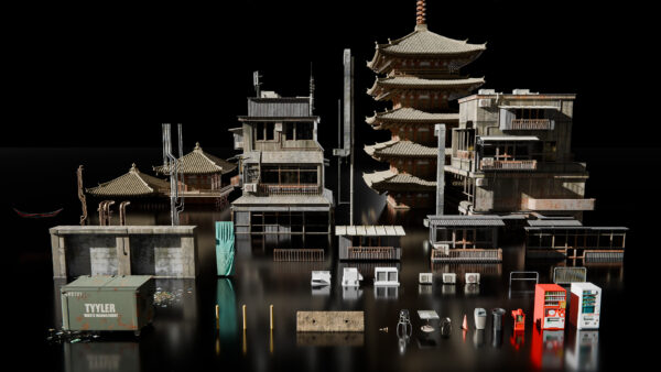 图片[13]-有重大更新！[Ai精翻&Ai朗读]MaxHay的Blender赛博朋克都市-土狗cg资源站