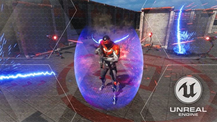 【ai精翻】UE5 科幻 VFX 系列 - 第 3 部分 - 能量护盾和手榴弹 VFX-土狗cg资源站