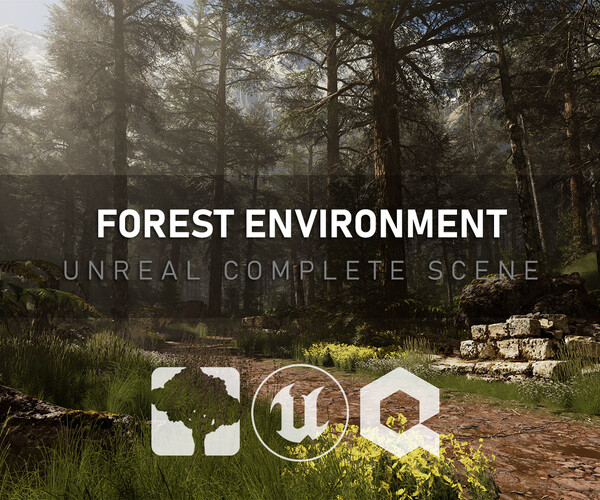 【ai精翻】虚幻完整场景 - 森林环境-土狗cg资源站