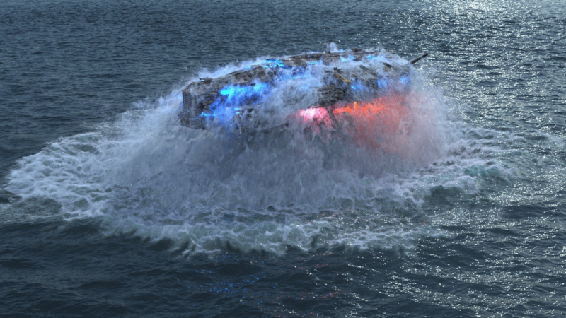 【ai精翻】宇宙飞船从水下升起-土狗cg资源站