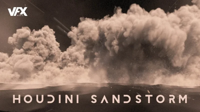 [免费] Houdini 20.5 Hip 沙尘暴特效工程-土狗cg资源站