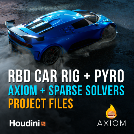 [资产领取] Houdini 20.5 车辆绑定+Pyro&Axiom-土狗cg资源站