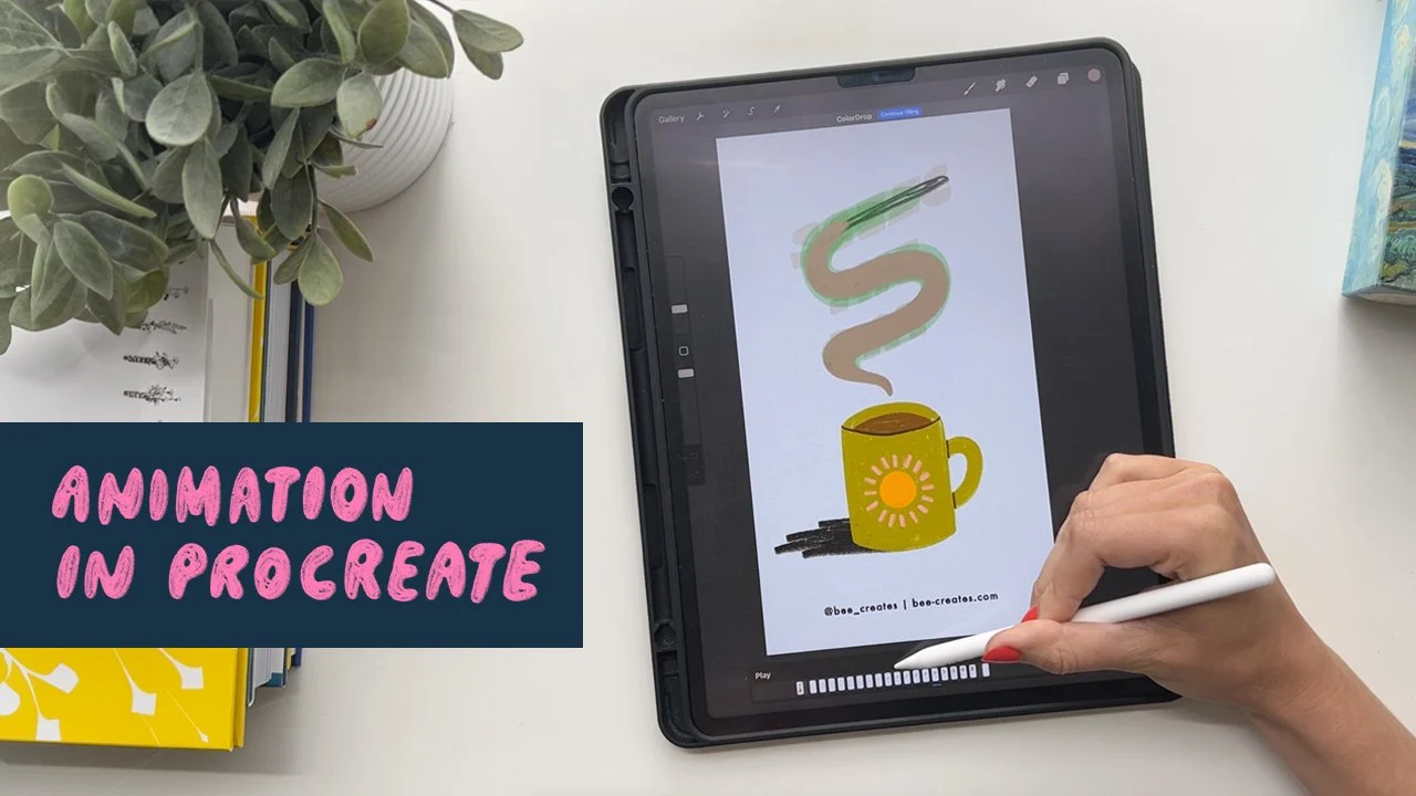 【ai精翻】Procreate 中的动画：将你的插图变成循环动画 GIF-土狗cg资源站