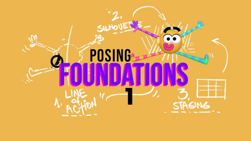 【ai精翻】摆姿基础 01 | 动作线、轮廓和舞台-土狗cg资源站