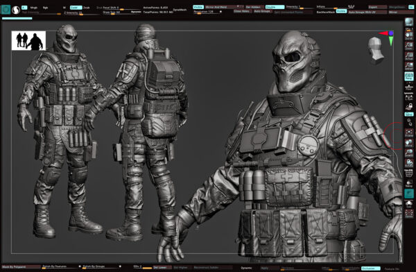 图片[7]-[Ai精翻&Ai中文朗读] ZBrush&Maya-3A游戏角色创建分步指南-土狗cg资源站