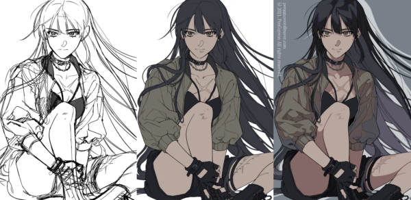 图片[1]-【ai精翻】色彩绚丽、完成度极高的插画-土狗cg资源站