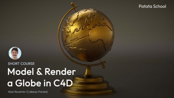 图片[1]-【ai精翻】在 C4D 中建模并渲染地球仪-土狗cg资源站