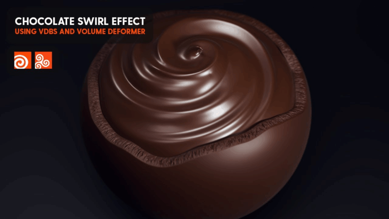 【ai精翻】Houdini 巧克力漩涡效果-土狗cg资源站