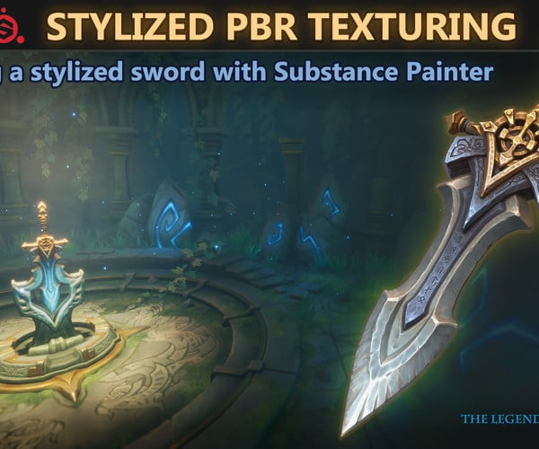 【ai精翻】使用 Substance Painter（风格化 PBR）为风格化的剑添加纹理-土狗cg资源站