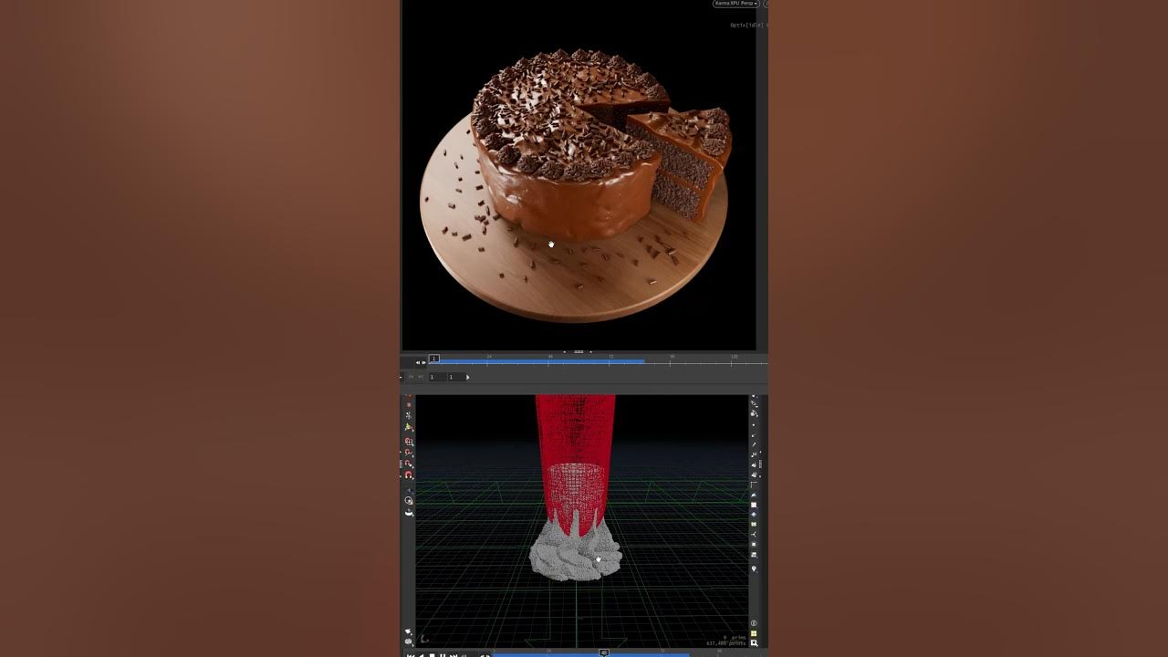 【ai精翻】使用 MPM Solver #houdini 进行蛋糕装饰-土狗cg资源站