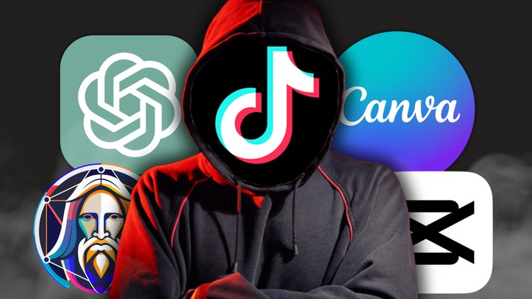 【ai精翻】利用 AI、ChatGPT 和 Canva 掌握隐形 TikTok 营销!-土狗cg资源站