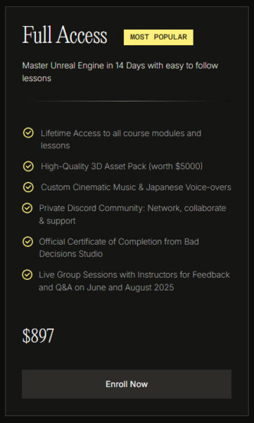 图片[2]-[Ai精翻&朗读（会员免费）]原价900美元的终极虚幻引擎UE5课-土狗cg资源站