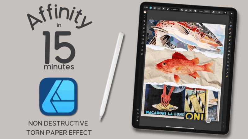 【ai精翻】Affinity Designer V2 iPad 版 | 逼真的撕纸效果-土狗cg资源站