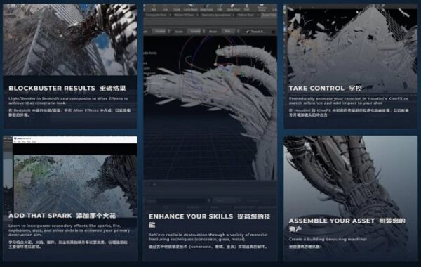 图片[3]-[Ai精翻&中文配音] Houdini变形金刚机械破坏镜头特效全解析-土狗cg资源站
