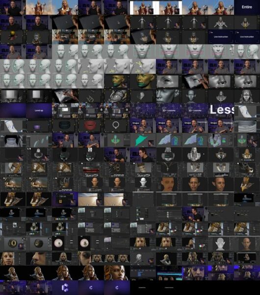 图片[4]-【ai精翻&中文配音（会员免费）】Maya & Zb & UE5 创建史诗级尼妹角色-土狗cg资源站