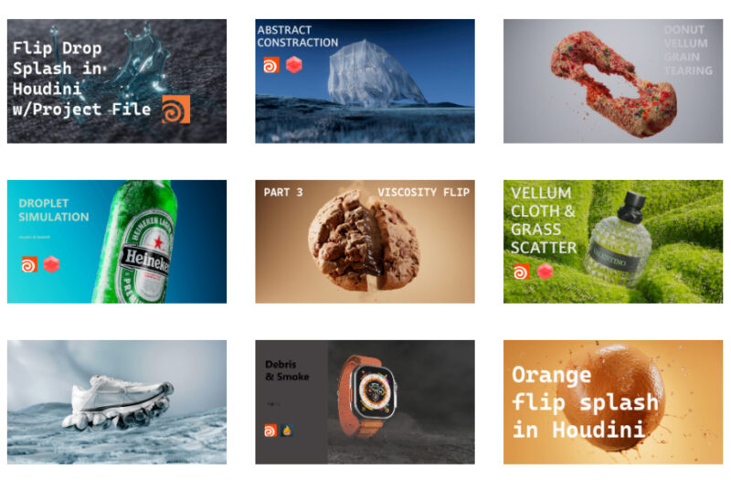 [课程都是无解说实操] Houdini动效Oguz会员频道-土狗cg资源站