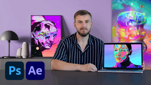 图片[1]-【ai精翻】使用 Photoshop 和 After Effects 创作抽象肖像-土狗cg资源站