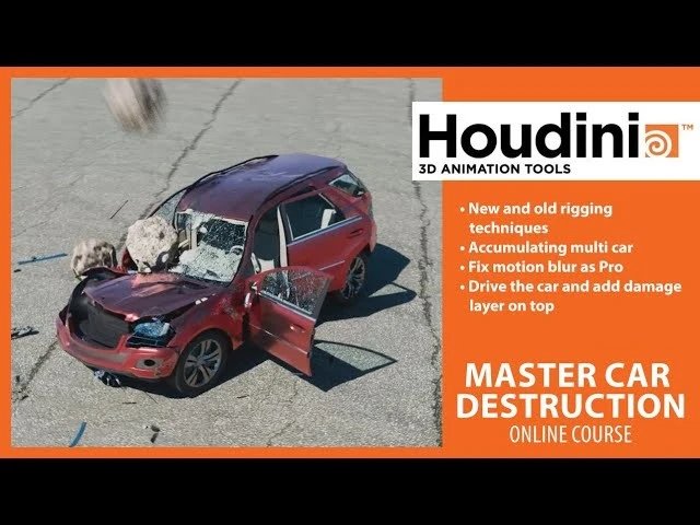 【ai精翻&中文朗读】Houdini20.5实现多车辆破坏毁灭效果-土狗cg资源站