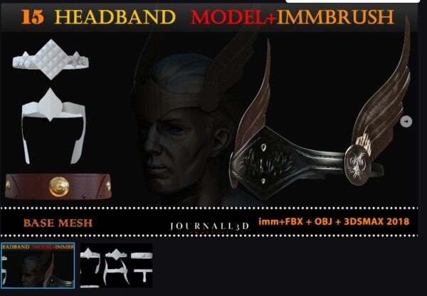 图片[1]-15 款头带盔甲基础网格-土狗cg资源站