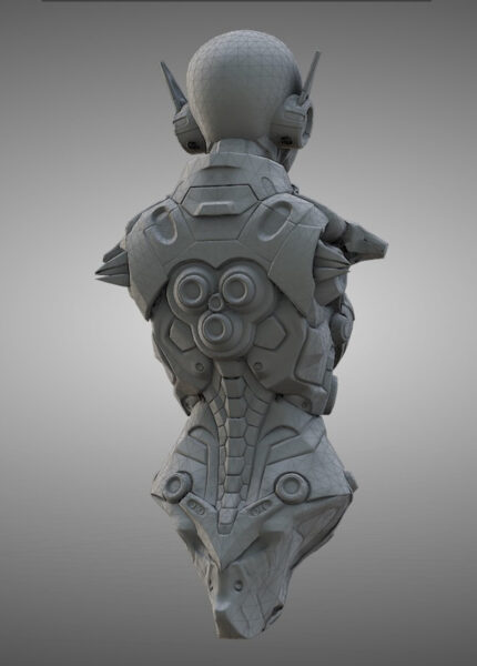 图片[5]-更新中 [免费] Flycat女性机器人角色Blender建模-土狗cg资源站