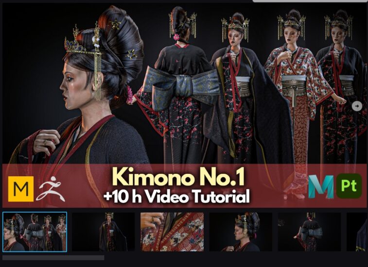 教程 + 超过10小时制作和服 No.1-土狗cg资源站