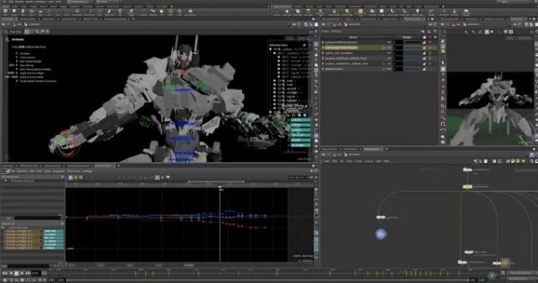图片[4]-【ai精翻&中文朗读】Houdini APEX机甲绑定完成变形动画-土狗cg资源站