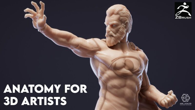 【限时补票价】Zbrush雕刻光溜溜健身男并将其3D打印-土狗cg资源站