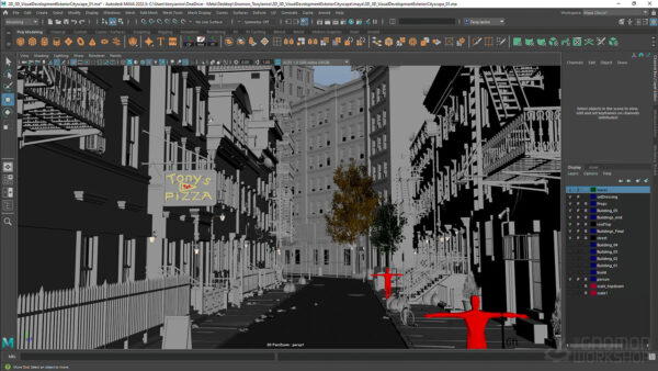 图片[11]-【ai精翻&中文朗读】Maya&阿诺德 创建街道环境-土狗cg资源站