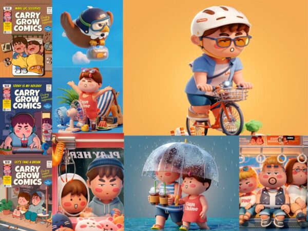 图片[1]-【ai精翻&中文朗读】Blender 中创建6个可爱角色ip-土狗cg资源站