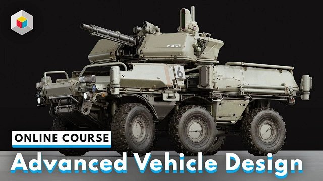 【ai精翻&中文朗读】Blender写实风格装甲车辆概念设计-土狗cg资源站
