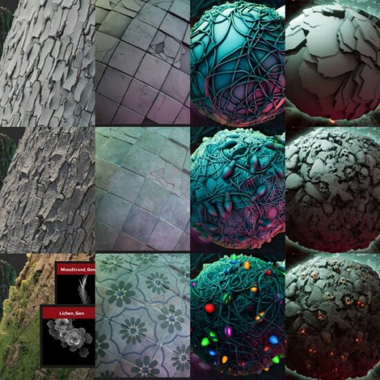 【含25年更新】SubstanceDesigner细化丰富材质JohnnyNodes会员频道-土狗cg资源站