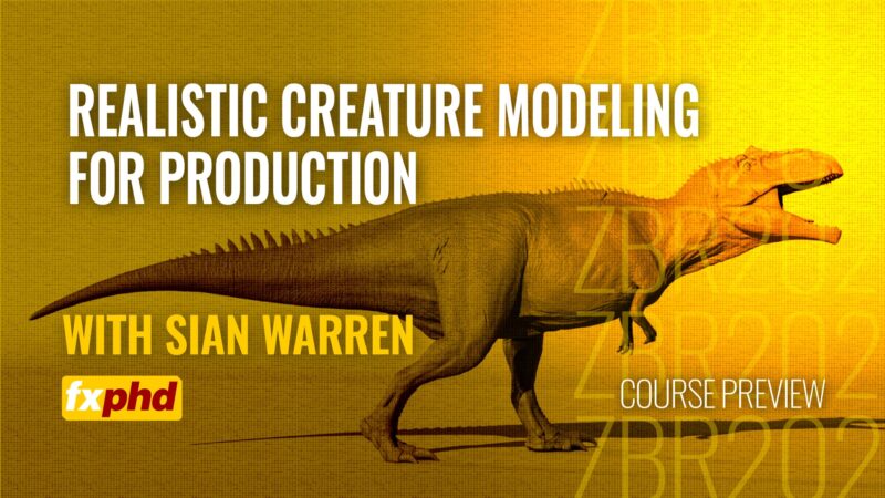 【Ai精翻&中文朗读】ZBrush写实恐龙生物-土狗cg资源站