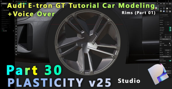 图片[10]-钻石永久免费 Plasticity奥迪E-tron GT建模-土狗cg资源站