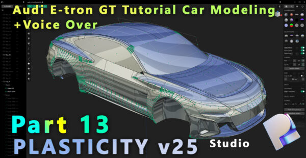 图片[18]-钻石永久免费 Plasticity奥迪E-tron GT建模-土狗cg资源站