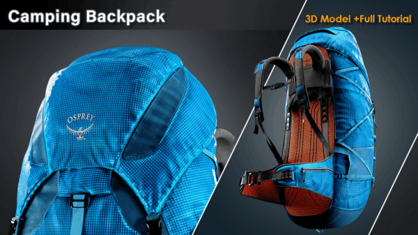 图片[2]-【钻石会员免费】露营背包/3D模型+完整教程-土狗cg资源站