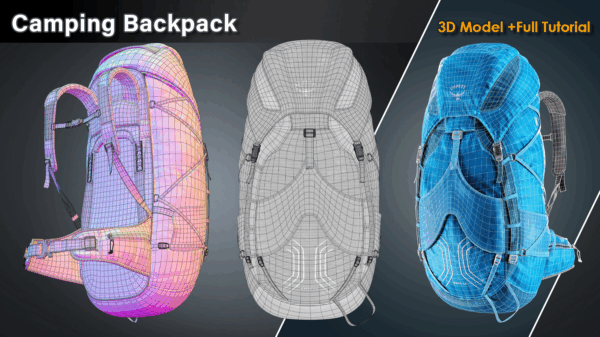 图片[3]-【钻石会员免费】露营背包/3D模型+完整教程-土狗cg资源站