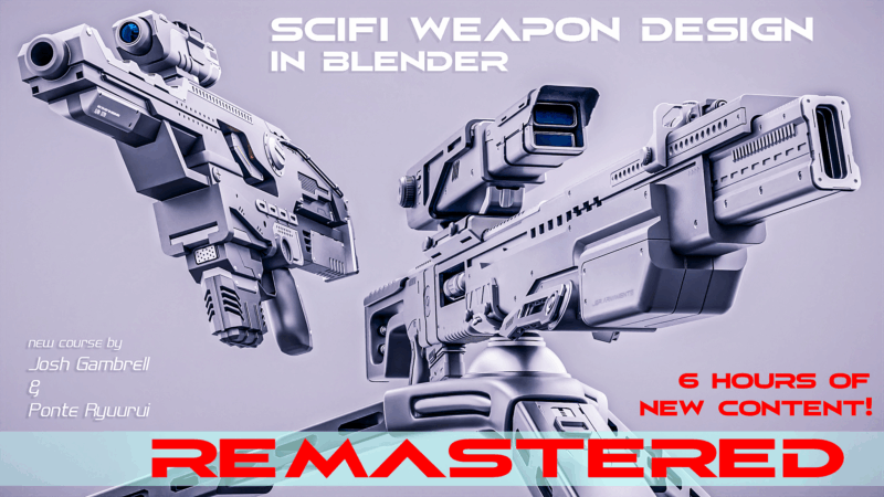 【ai精翻】Blender 中的科幻武器设计 - 重制版-土狗cg资源站