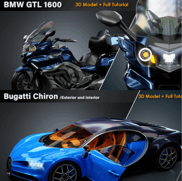 图片[1]-钻石免费【ai精翻&中文朗读】交通工具模型&流程视频 二合一-土狗cg资源站