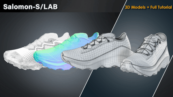 图片[4]-【钻石会员免费】Salomon S/LAB / 3D 模型 + 完整教程 -土狗cg资源站