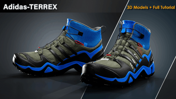 图片[2]-【钻石会员免费】Adidas-TERREX / 3D模型+完整教程 -土狗cg资源站