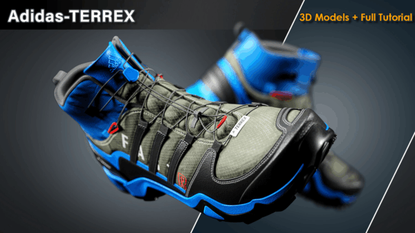 图片[3]-【钻石会员免费】Adidas-TERREX / 3D模型+完整教程 -土狗cg资源站