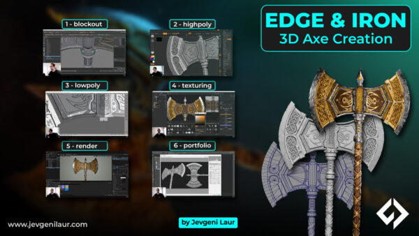 图片[3]-【ai精翻&中文朗读】为游戏制作一把逼真的战斧-土狗cg资源站