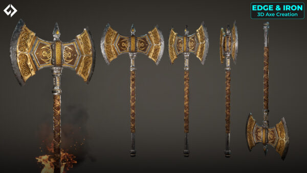 图片[4]-【ai精翻&中文朗读】为游戏制作一把逼真的战斧-土狗cg资源站