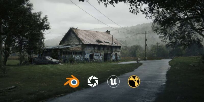 【Ai精翻&Ai中文配音】废弃谷仓项目多软件工作流分享-土狗cg资源站