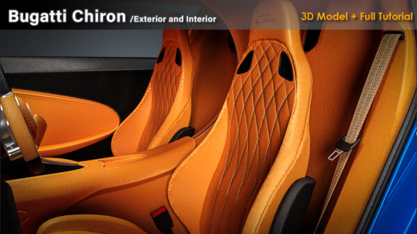 图片[6]-钻石免费:布加迪 Chiron 的完整建模、纹理、照明和渲染教程以及 3D 模型-土狗cg资源站