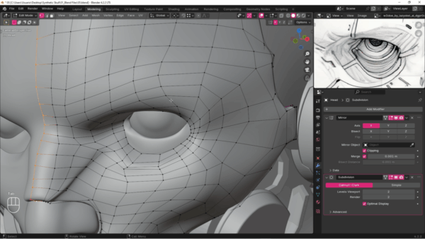 图片[6]-【限时补票价】Blender 中的 3D科幻赛博角色-土狗cg资源站