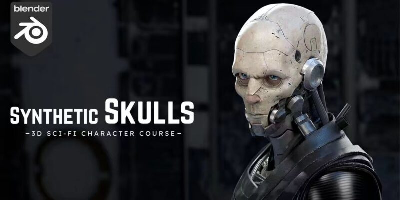 【限时补票价】Blender 中的 3D科幻赛博角色-土狗cg资源站