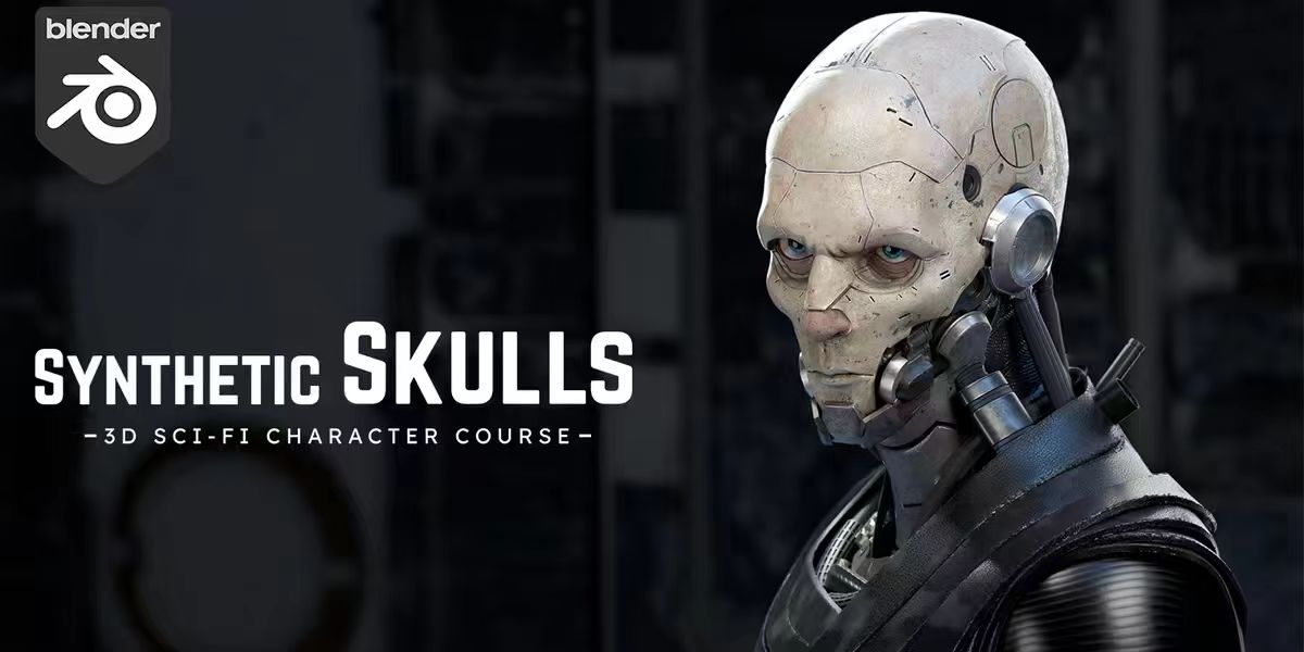 【限时补票价】Blender 中的 3D科幻赛博角色-土狗cg资源站